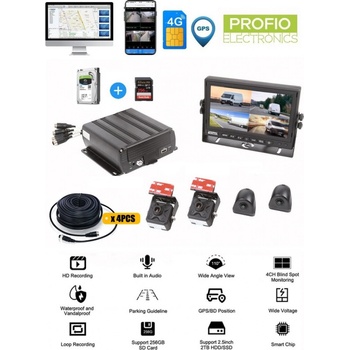 PROFIO X7 - nahrávanie obrazu live 4G SIM/WIFI/HOTSPOT/GPS