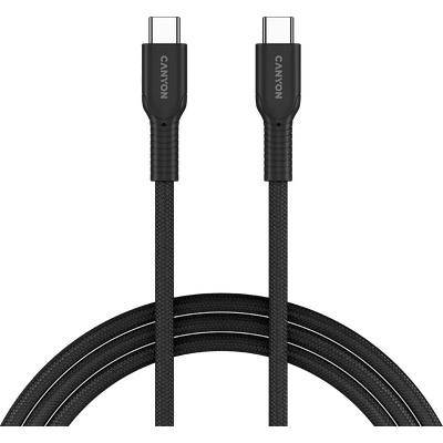 CANYON cable OnWire 60CL C-C 60W COLOR Braided 1m Black