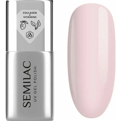 Semilac Collagen Base Soft Pink stavebná báza s kolagénom 7 ml