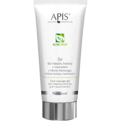 Apis Acne-Stop Vyhlazující gel pro masáž obličeje s minerály z Mrtvého moře, zeleným čajem a bambusem 200 ml