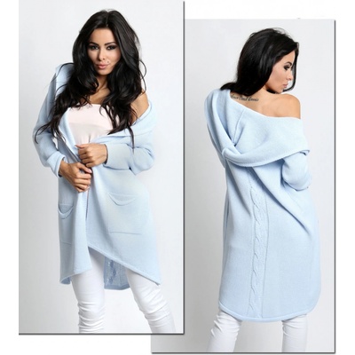 Fashionweek Pletený svetr cardigan s kapucí NEON SV044/3681