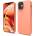 elago Soft Silicone Case - силиконов (TPU) калъф за iPhone 12 mini (оранжев)