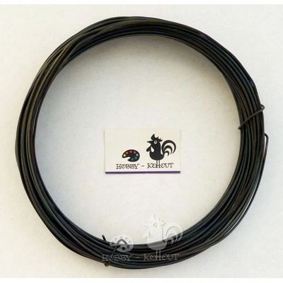 Drát černý vázací 0,8 mm 100g cca. 25 m