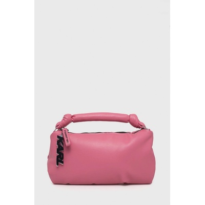 Karl Lagerfeld kožená kabelka ružová 225W3056