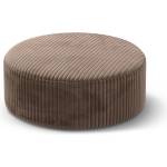 Micadoni Кафява табуретка от рипсено кадифе Dia - Micadoni (MIC_POUF_L_212_F1_DIA2)