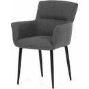 Autronic DCH-J2159 GREY2 šedá látka černý matný lak kovové nohy