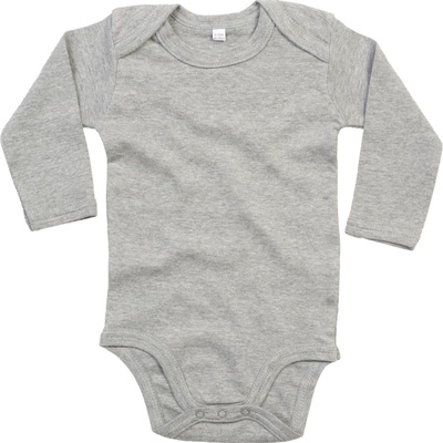 Babybugz Detské body s dlhým rukávom BZ Heather Grey Melange