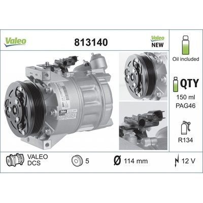 Kompresor, klimatizace VALEO 813140