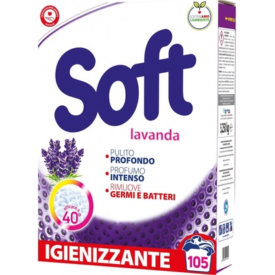 Soft Lavanda Intensa prací prášok na biele prádlo Levanduľa 5,225 kg 105 PD