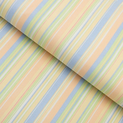 Bavlněná látka/plátno Sandra SA-734 Pastelově barevné proužky - šířka 160 cm