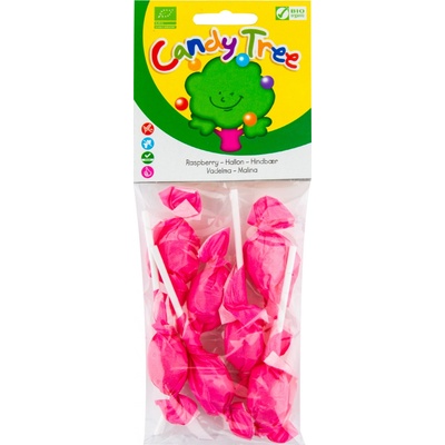 Candy Tree Lízátka malina bezlepková Bio 7 x 10 g