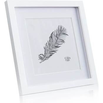 Image 1 of Casa Chic Everton, рамка за картини, правоъгълна, снимки 24, 4 x 24, 4 cm, паспарту, стъкло (CL-10X10-WHT) (CL-10X10-WHT)
