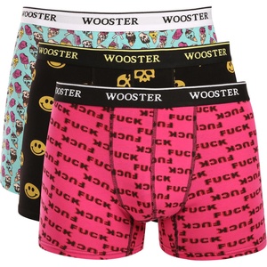Wooster Набор от три - мъжки боксерки Wooster многоцветни Wooster | Cheren Zelen Rozov Mnogotsveten | МЪЖЕ | S