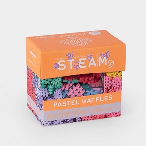 Marioinex Steam вафлен конструктор в пастелни цветове - 300 части