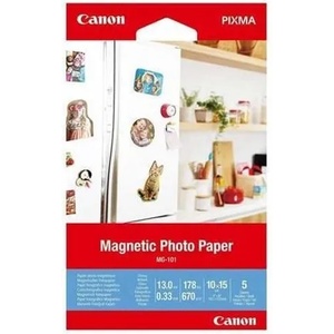 Canon Фотохартия Canon Magnetic Photo Paper MG-101, 10x15 cm, 5 листа (3634C002AA) - jarcomputers