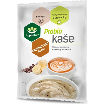 Topnatur Probio kaša instantná kaša s probiotikami Cappuccino & Banana 60 g