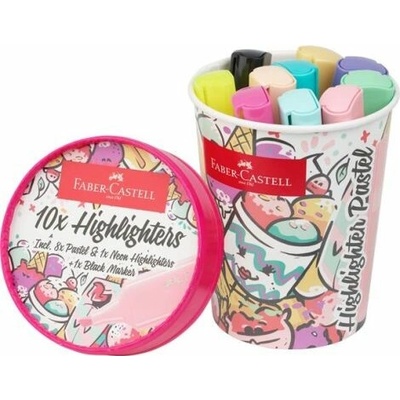 Faber Castell Textliner 46 10 různých pastelových barev