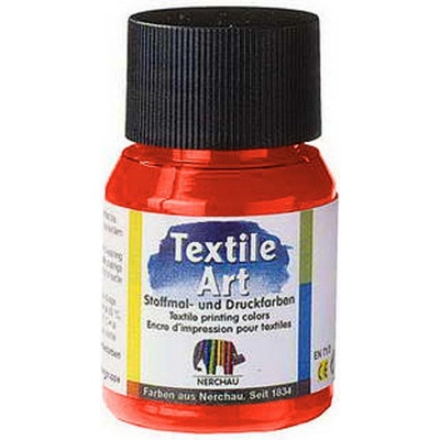 Farba na svetlý textil 59 ml Červená