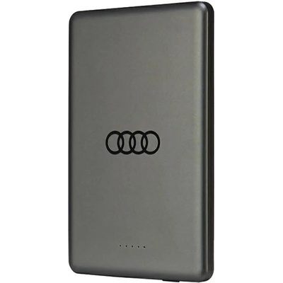 Audi Преносима батерия Powerbank Audi Big Logo MagSafe индуктивен 15W 5000mAh - сив (6955250226493)