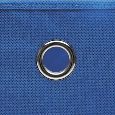 vidaXL Úložné boxy 10 ks netkaná textilie 28 x 28 x 28 cm modré