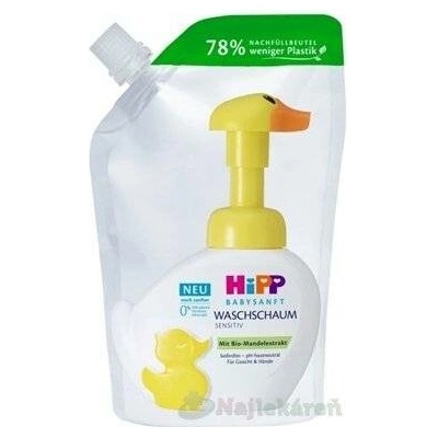 HiPP Babysanft pěna na mytí - náhradní náplň 250 ml