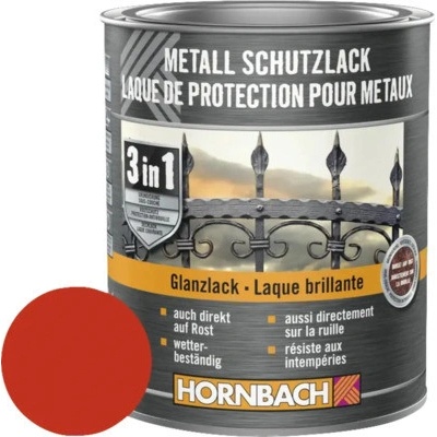 Hornbach na kov 3v1 ohnivo červená, lesklá 750ml
