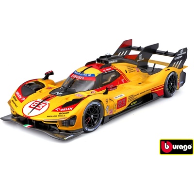 Bburago Ferrari Racing 499P nr.83 Yellow 24H Le Mans 2024 1:18