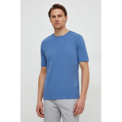 Sisley Памучна тениска Sisley в синьо с изчистен дизайн (3I1XS101J)