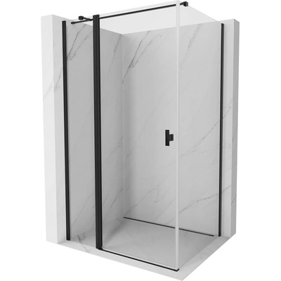 Mexen Mist T кабина за душ с врата на панти 90 x 85 см, прозрачна, черна - 8A4T-090-085-70-00 (8A4T-090-085-70-00)