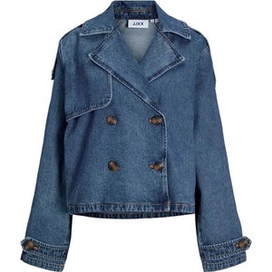 Jack & jones Палто Jack & jones Carlie Short JJXX trench coat - Blue (Medium Blue Denim)