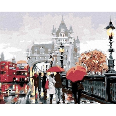 zuty Malování podle čísel Procházka po Tower Bridge Richard Macneil 80 x 100 cm vypnuté plátno na rám