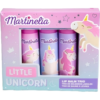 Aquarius Cosmetic Детски балсам за устни Martinelia Little Unicorn - 3 броя