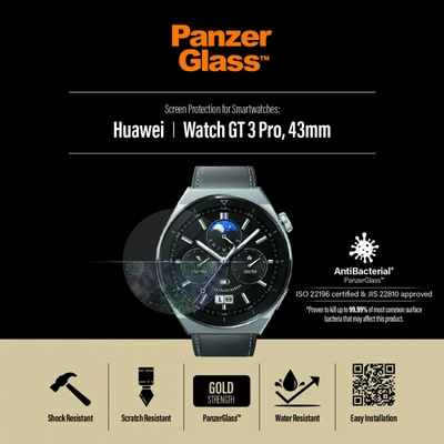 PanzerGlass Стъклен протектор за часовник PanzerGlass за Huawei WATCH GT3 Pro 43mm