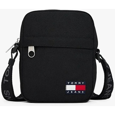 Tommy Jeans čierna látková kabelka cez rameno / kabelka cez rameno