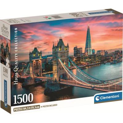 Clementoni Пъзел Clementoni от 1500 части - Залез над Лондон (31715)