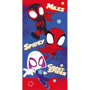 Jerry Fabrics Червено-синя памучна детска кърпа 70x140 cm Spidey - Jerry Fabrics (24TW149)