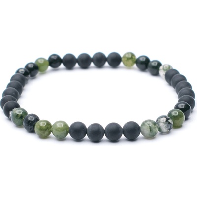 Milujeme Kameny Achát mechový a onyx pánský kulička NPK2