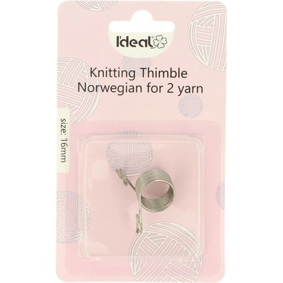 Ideal kovový naprstok na 2 priadze 16mm
