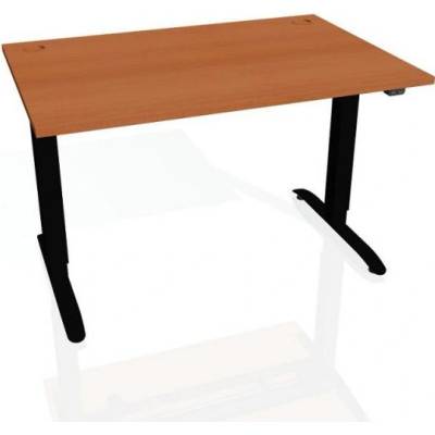 Hobis Pracovný stôl Motion, ZO, 2S, 180x70,5-120,5x80 cm, čerešňa/čierna