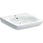 Geberit Selnova Comfort - Умивалник без бариери, 55x55 см, с преливник, отвор за смесител, бял 501.461. 00.7 (501.461.00.7)