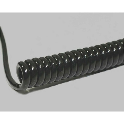 BKL Electronic 1506311 špirálový kábel Li12YD11Y 1200 mm / 4800 mm 8 x 0.14 mm² + 8 x 0.14 mm² čierna