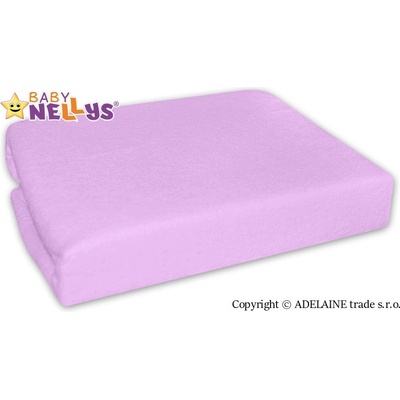 Baby Nellys Nepremokavé prestieradlo lila fialové 60x120