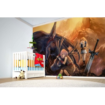 DIMEX ART s. r. o Самозалепваща се флизелинова фототапета японско аниме 375 x 250 см