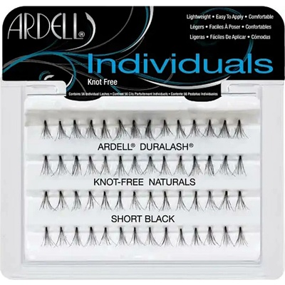 Ardell Individuals Duralash Knot-Free Naturals trsové nalepovací řasy bez uzlíku 56 ks Short Black