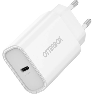 OtterBox OB стандартно EU мрежово зарядно устройство 30W - 1x USB-C 30W USB-PD, бяло (78-81341)