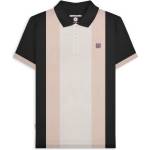 Lambretta Блуза с яка Lambretta Men's Vintage Panel Short-Sleeve Polo Shirt - Black