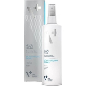 VET EXPERT MOISTURIZING SPRAY - дермокозметичен спрей, има отлични овлажняващи и възстановяващи свойства, приложен като локално средство при кучета и котки с кожни лезии, белези и бавно зарастващи рани, 100 мл -