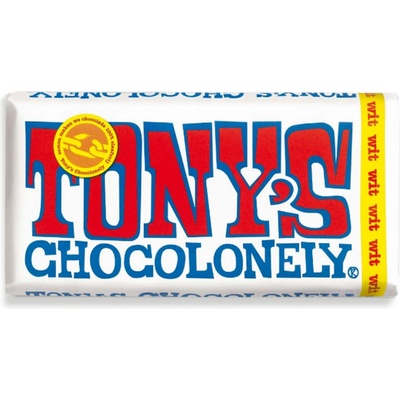 Tony’s Chocolonely bielá čokoláda, 180g