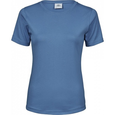 Tee Jays bavlněné interlock tričko modrá azurová