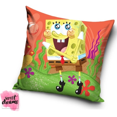 Carobotex polštář Sponge Bob oranžový 40x40